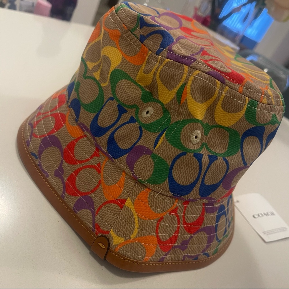 Coach’ Multi Colour Signature Bucket Hat - Picture 4 of 10